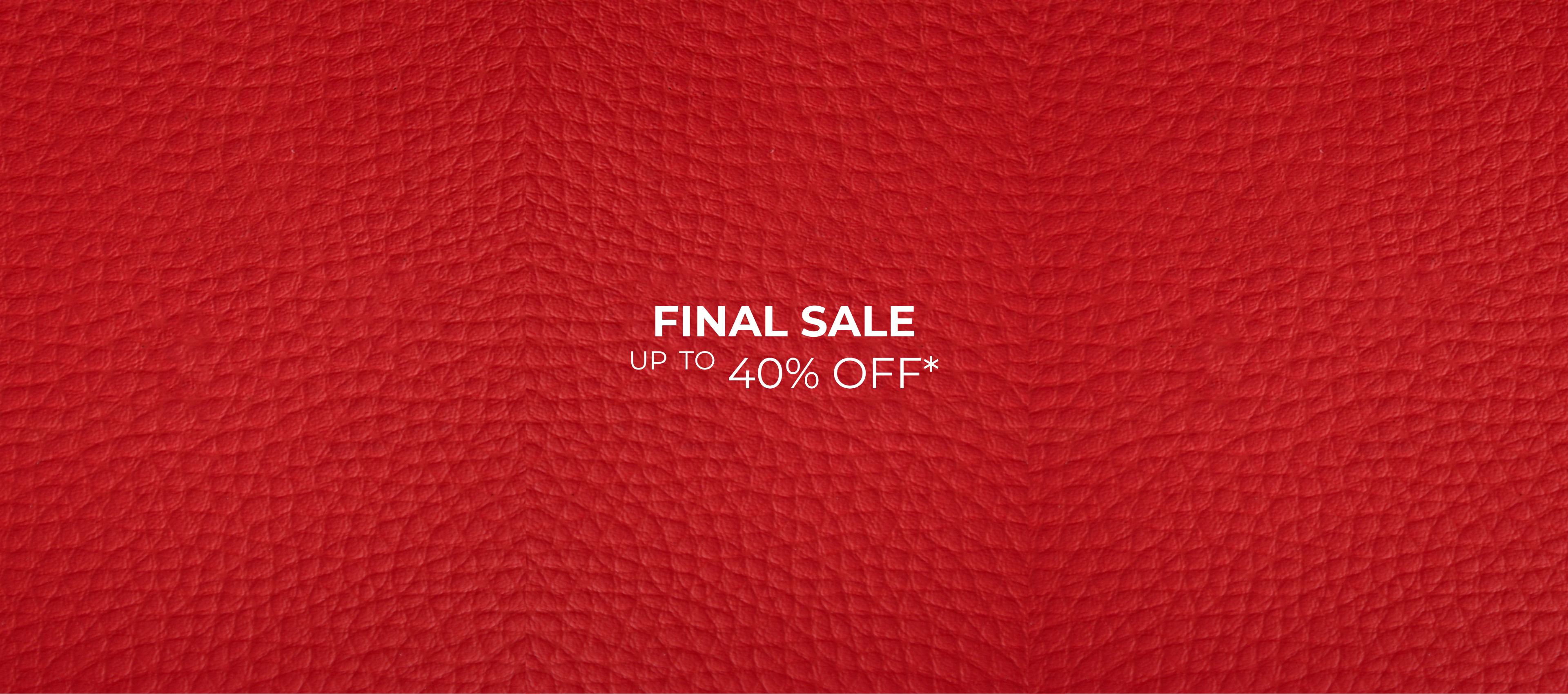 Final Sale up to 40% off*