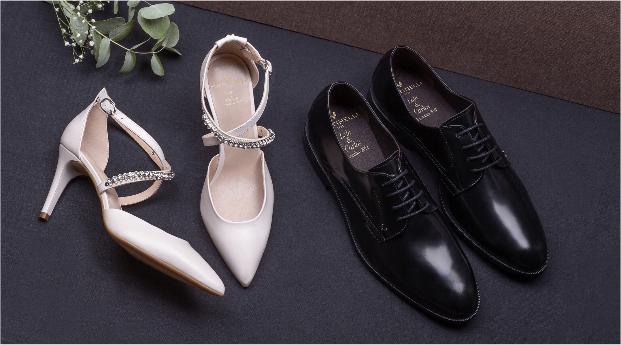 Zapatos de boda personalizados para hombre y mujer Zapatos de boda personalizados para hombre y mujer