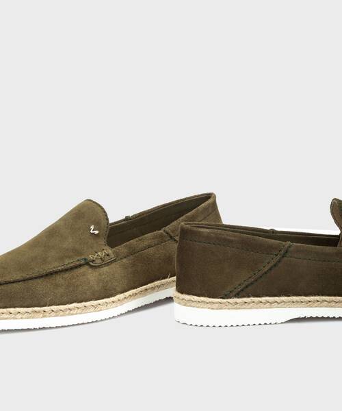 Slip on Loafers | THAMES 1694-2872W | OLIVE | Martinelli