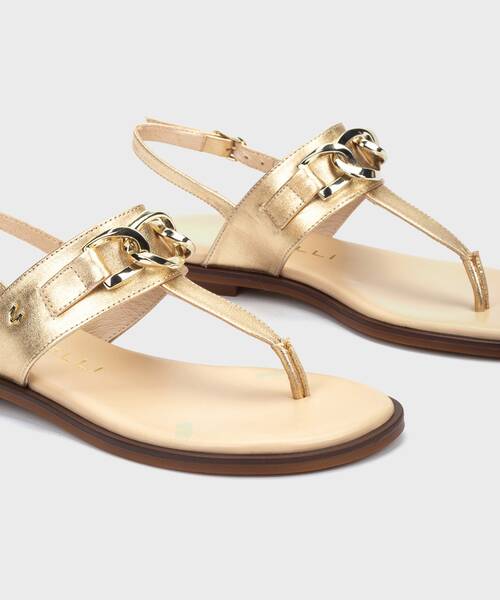 Flat Sandals | MAZZINI 1535-B153S | GOLD | Martinelli