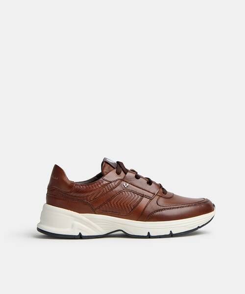 Men elegant sneaker , NORWICH C001 , NORWICH C001-2966L , CAFE