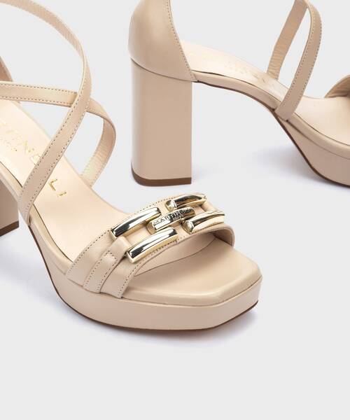 Heeled Sandals | LAWRENCE 1685-B136Z | STONE | Martinelli