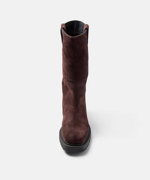 Women suede boots , LEONI S062 , LEONI S062-B676N , TESTA