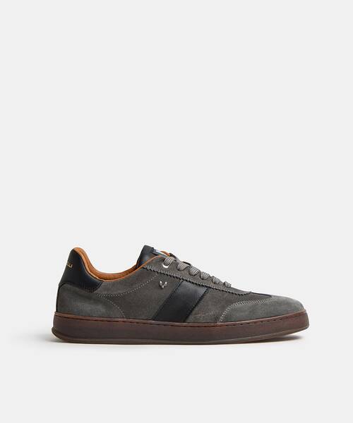 Zapatilla serraje  para hombre , SEAFORD C047 , SEAFORD C047-Z022W , DARKGREY