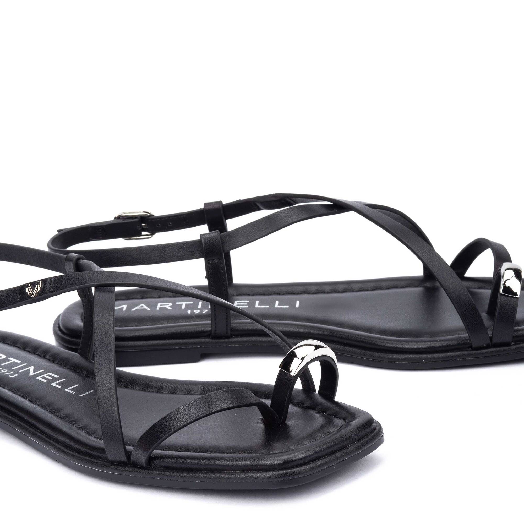 Sandales plates | BELISARIO S034-B571CY, BLACK, large image number 60-S034-B571CY_000_Martinelli_BELISARIO_BLACK_full.jpg | null