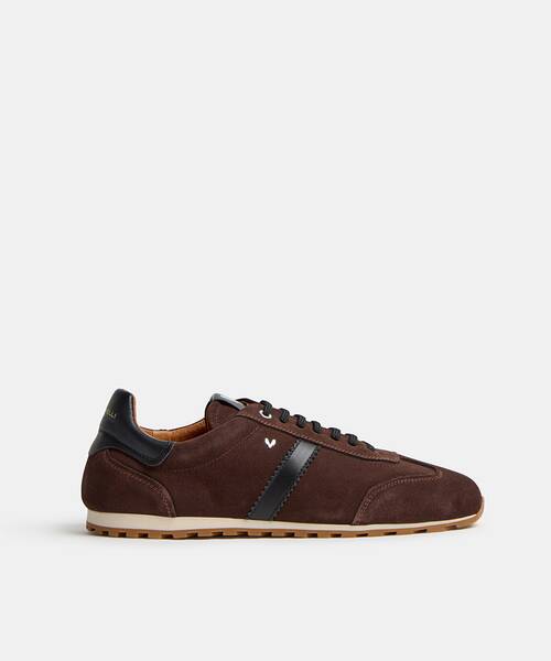 Men suede sneakers , COVENTRY C037 , COVENTRY C037-2998X , DARKBROWN