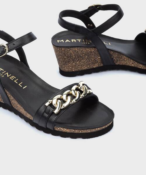 Sandals | NIZZA 1712-B255Z | BLACK | Martinelli
