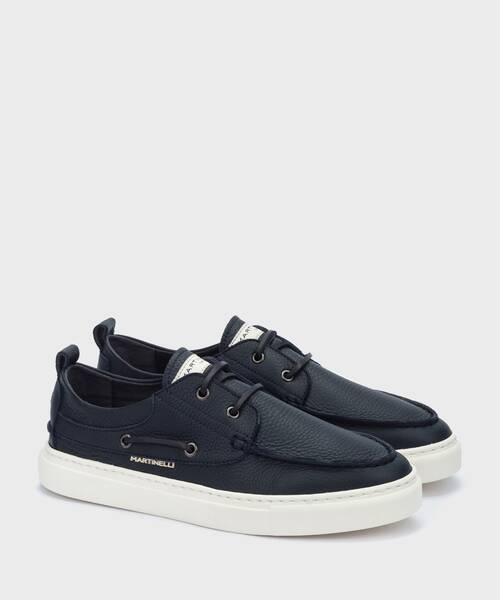 Outlet Men s Leather Boat Shoes Martinelli Online Store