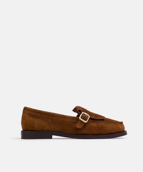 Women suede loafers , SETTALA 1734 , SETTALA 1734-B327N , CUERO