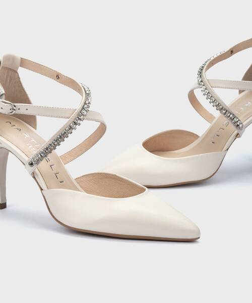 Zapatos Novia Personalizados | THELMA 1489-A829PMT | OFF WHITE | Martinelli