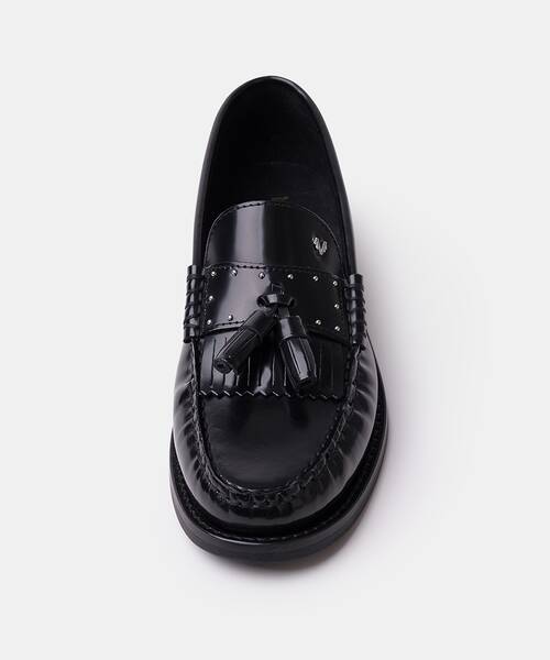 Women tassel loafers , SETTALA 1734 , SETTALA 1734-B301TY , BLACK