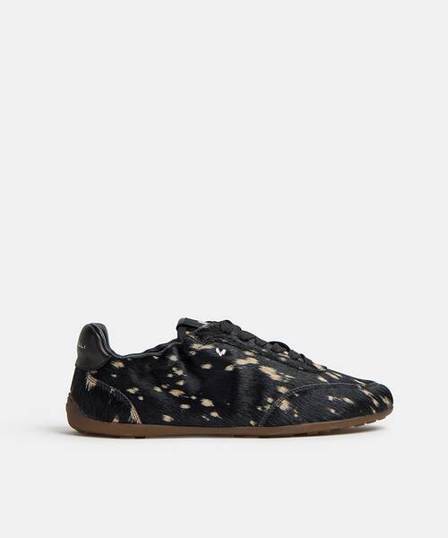 Basket &agrave; semelle fine pour femme , BELLECHASE S057 , BELLECHASE S057-B655FY , BLACK