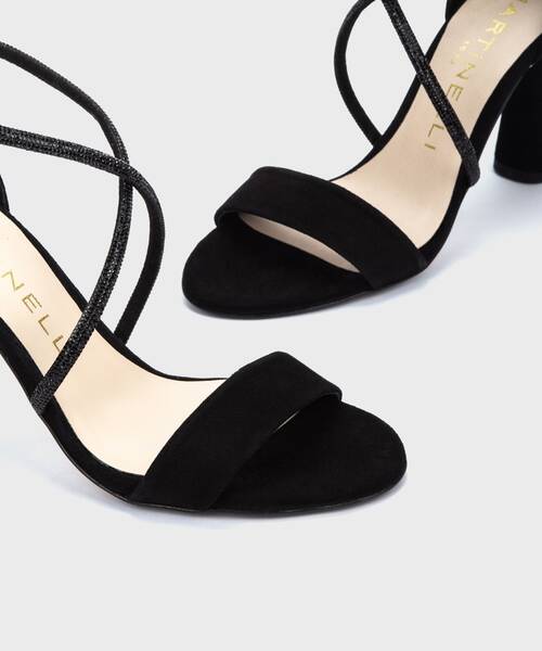 Heeled Sandals | COTILLARD 1663-B075A | BLACK | Martinelli