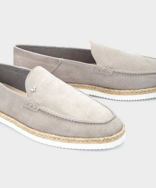 Slip on Loafers | THAMES 1694-2872W | STONE | Martinelli