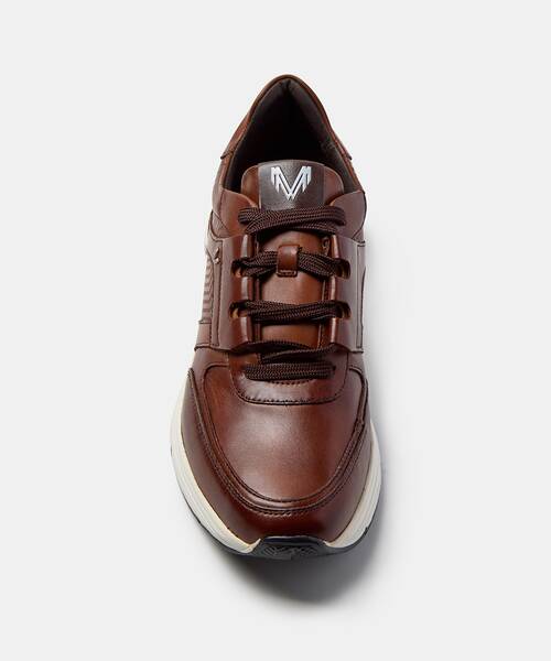 Men elegant sneaker , NORWICH C001 , NORWICH C001-2966L , CAFE