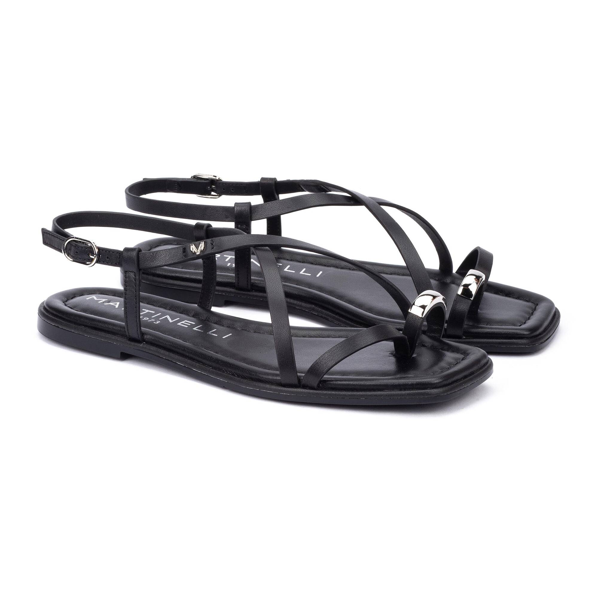 Sandales plates | BELISARIO S034-B571CY, BLACK, large image number 20-S034-B571CY_000_Martinelli_BELISARIO_BLACK_full.jpg | null