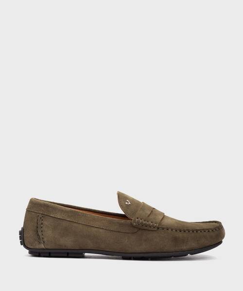 Slip on Loafers | PACIFIC 1411-2496W | OLIVE | Martinelli
