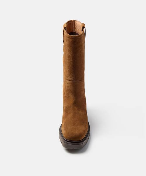 Women suede boots , LEONI S062 , LEONI S062-B676N , CUERO