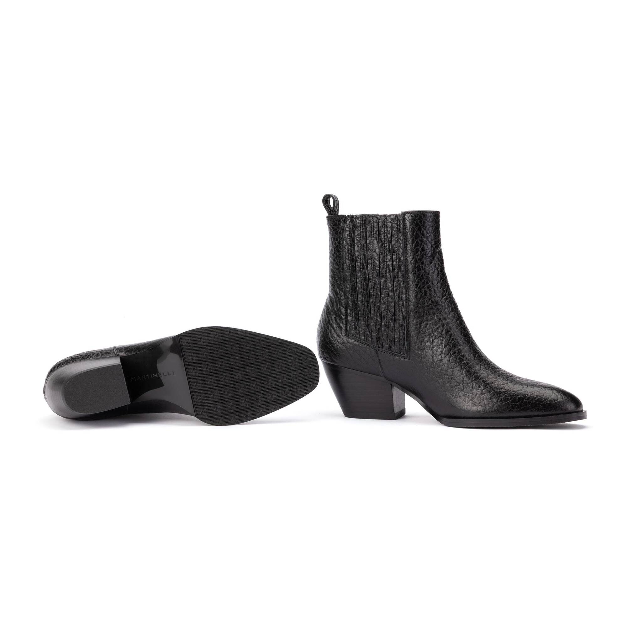 Heeled Ankle Boots | JEANNE S064-B686BY, BLACK, large image number 70-S064-B686BY_000_Martinelli_JEANNE_BLACK_full.jpg | null