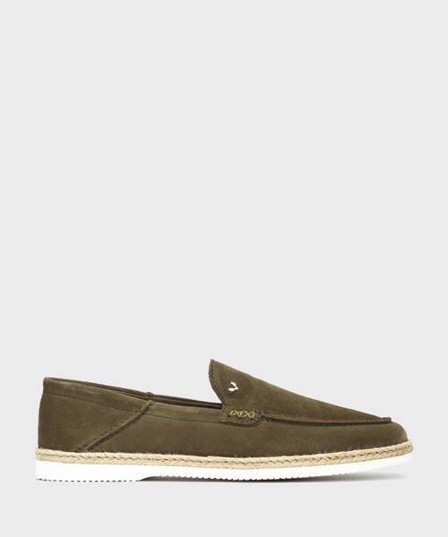 Slip on Loafers | THAMES 1694-2872W | OLIVE | Martinelli