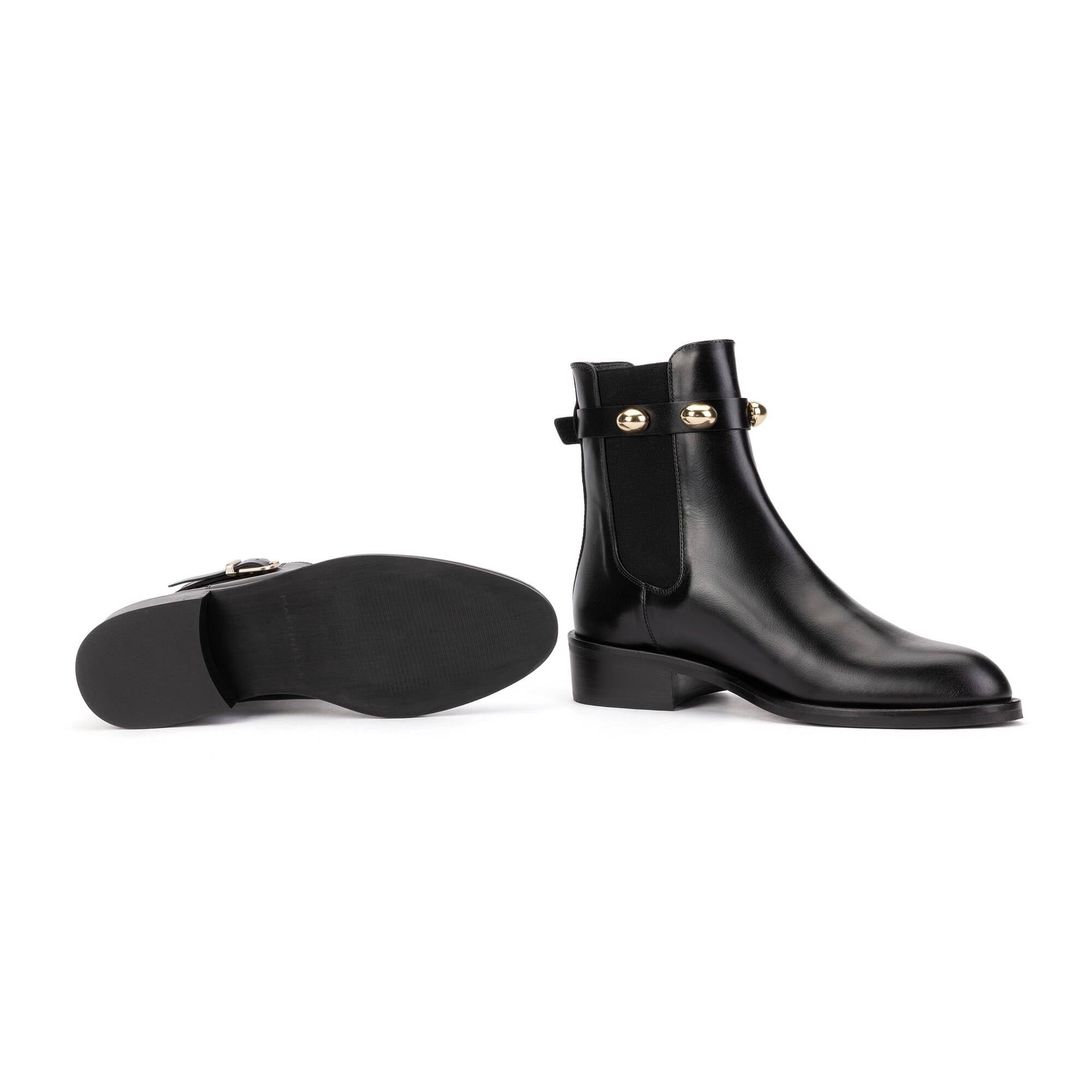 Flat ankle boots | RESSI 1718-A933K, BLACK, large image number 70-1718-A933K_000_Martinelli_RESSI_BLACK_full.jpg | null