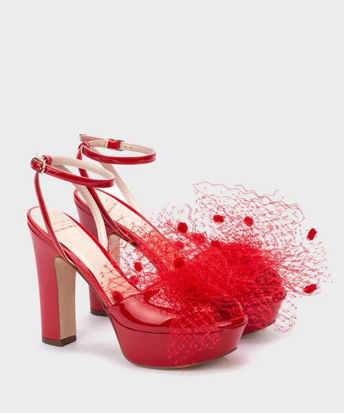 Heeled Sandals | MERGELLINA 1656-B030H | ROJO | Martinelli