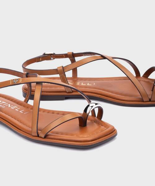 Platte sandalen | BELISARIO S034-B571CY | CUERO | Martinelli