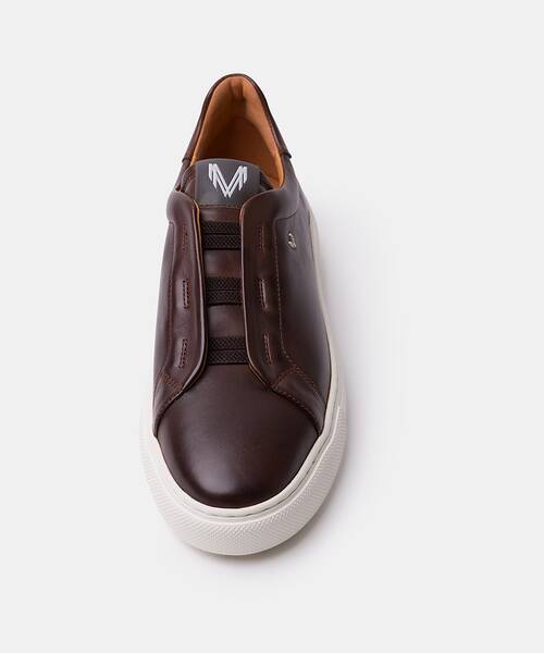 Men elastic-lace elegant sneakers , HASTINGS 1738 , HASTINGS 1738-2951CY , OLMO