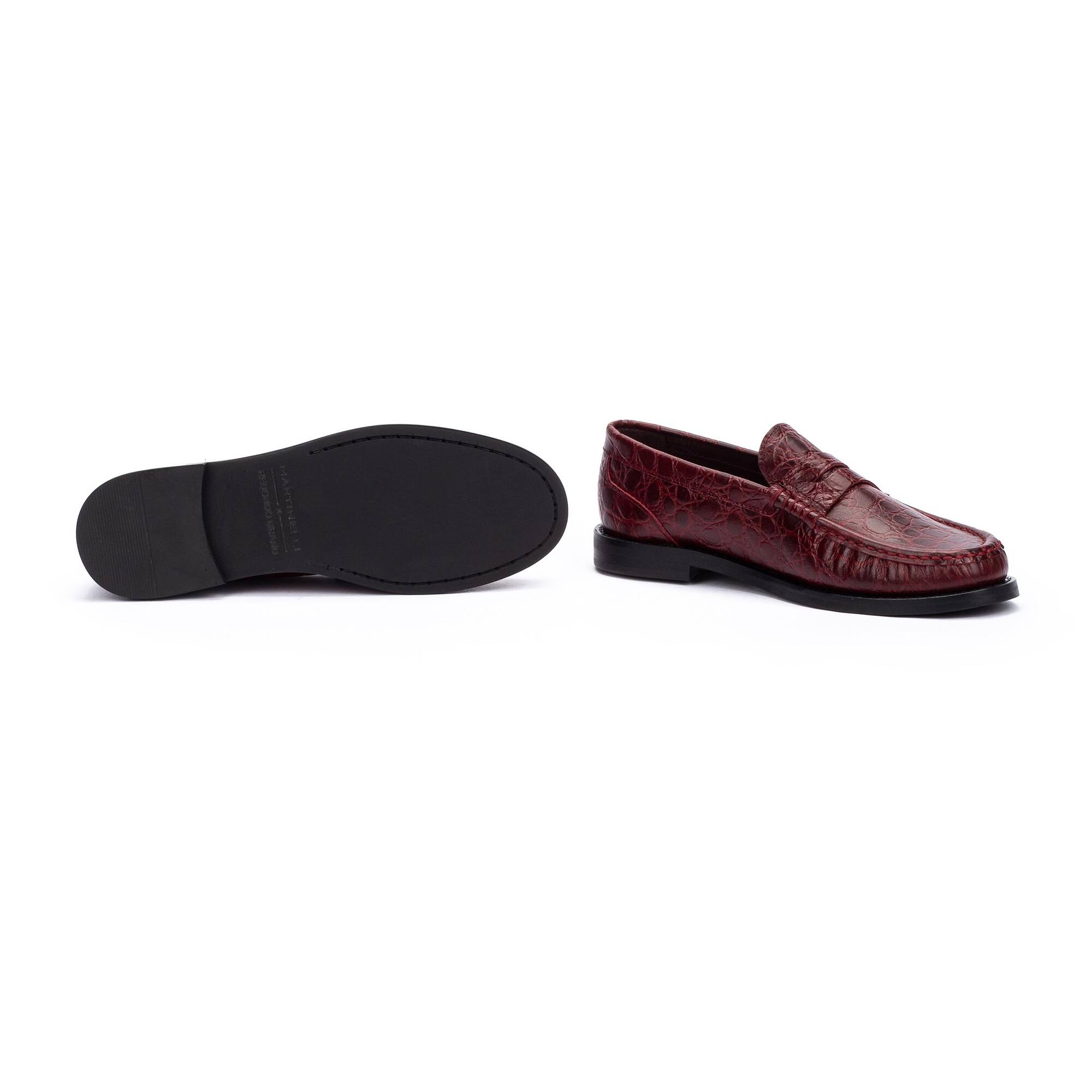 Loafers | LUALDI S046-B309RE, BURGUNDY, large image number 70-S046-B309RE_508_Martinelli_LUALDI_BURGUNDY_full.jpg | null