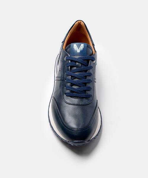 Men elegant sneaker , HANBURY 1741 , HANBURY 1741-2930C , BLUE