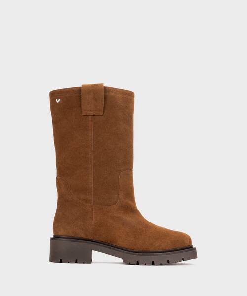 Bottes en daim pour femme , LEONI S062 , LEONI S062-B676N , CUERO