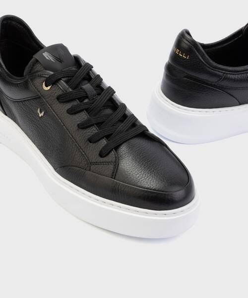 Men lightweight-sole sneakers , SULLIVAN C045 , SULLIVAN C045-Z013R , BLACK