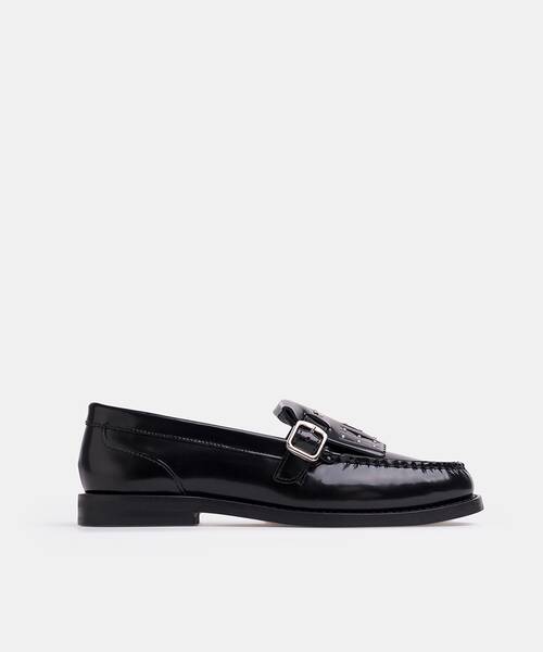 Women buckle loafers , SETTALA 1734 , SETTALA 1734-B327TY , BLACK