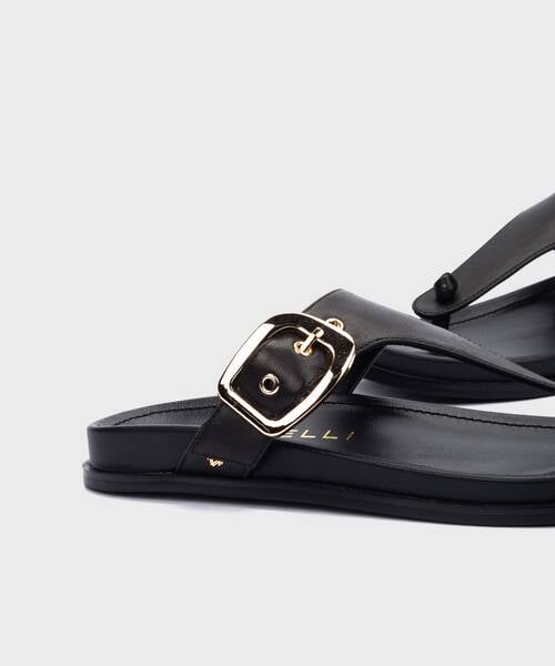 Flat Sandals | TANARO S035-B576PY | BLACK | Martinelli