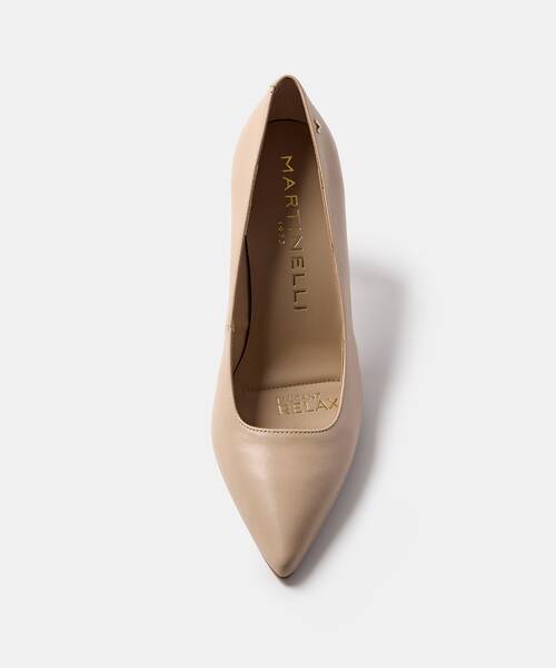 Women Elegant Relax heel shoe , THELMA 1489 , THELMA 1489-B237Z , STONE