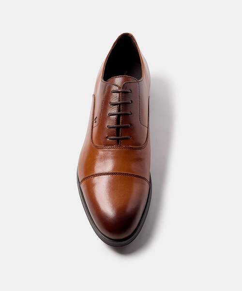 Men lace-up blucher shoes , EMPIRE 1492 , EMPIRE 1492-2631Z , BRANDY