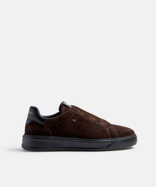 Basket &agrave; &eacute;lastiques en daim pour homme , SULLIVAN C045 , SULLIVAN C045-Z011F , TESTA