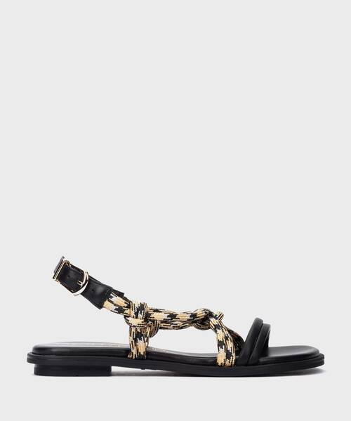 Flat Sandals | MAZZINI 1535-B259Z | BLACK | Martinelli