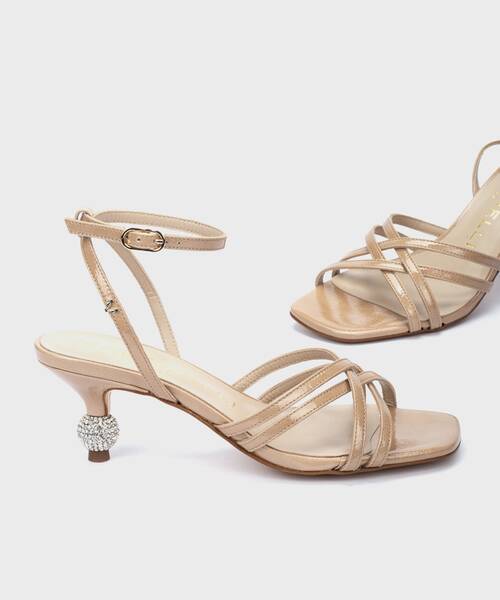 Heeled Sandals | LESINA 1745-B341D | STONE | Martinelli