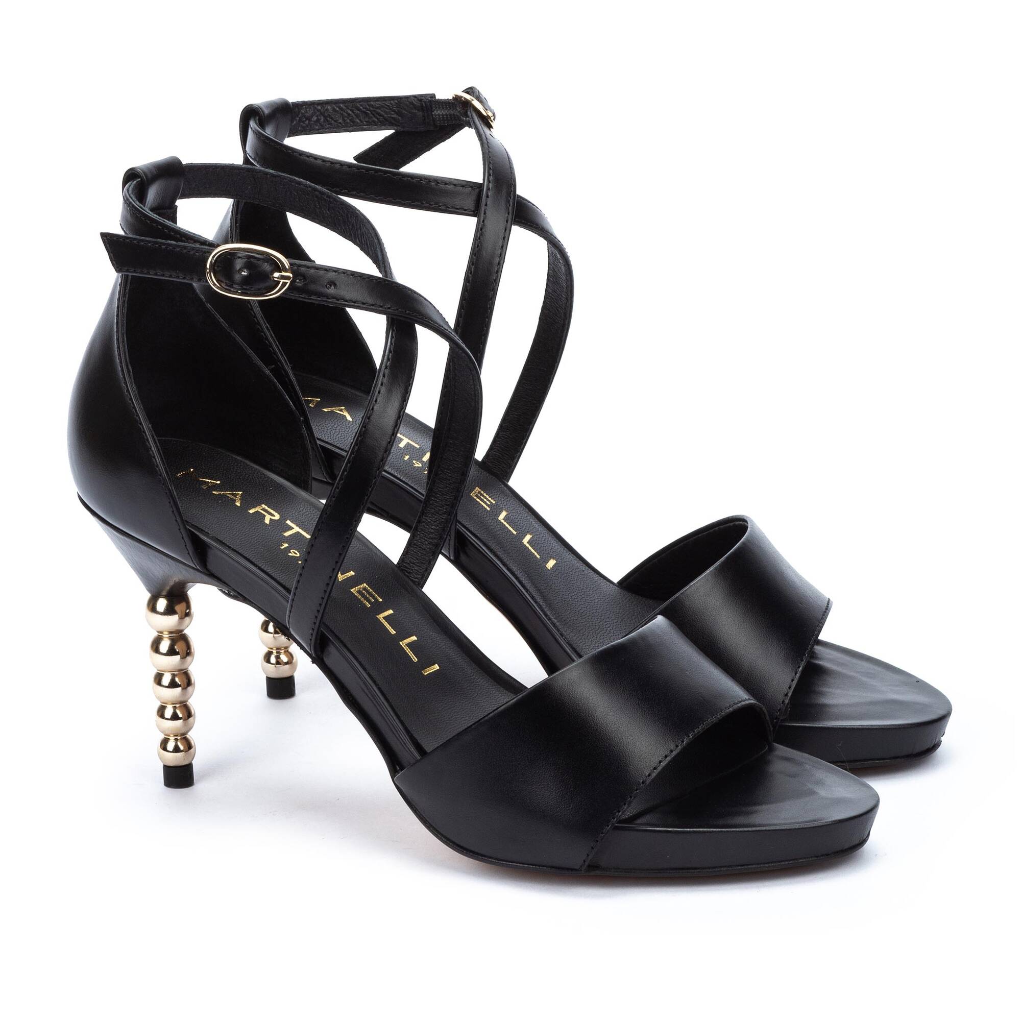 Heeled Sandals | MICHIGAN 1594-A785P, BLACK, large image number 20-1594-A785P_000_Martinelli_MICHIGAN_BLACK_full.jpg | null