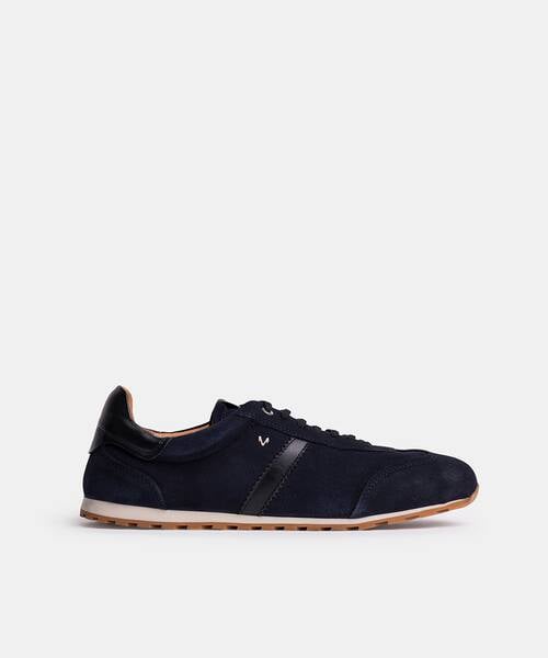 Men suede sneakers , COVENTRY C037 , COVENTRY C037-2998X , DARKBLUE