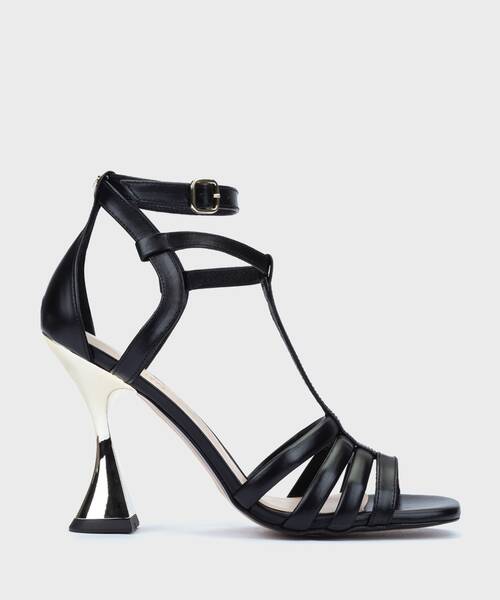 Heeled Sandals | ANYA 1639-A965P | BLACK | Martinelli