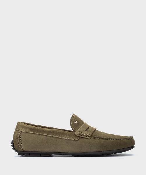 Slip on Loafers | PACIFIC 1411-2496X | OLIVE | Martinelli