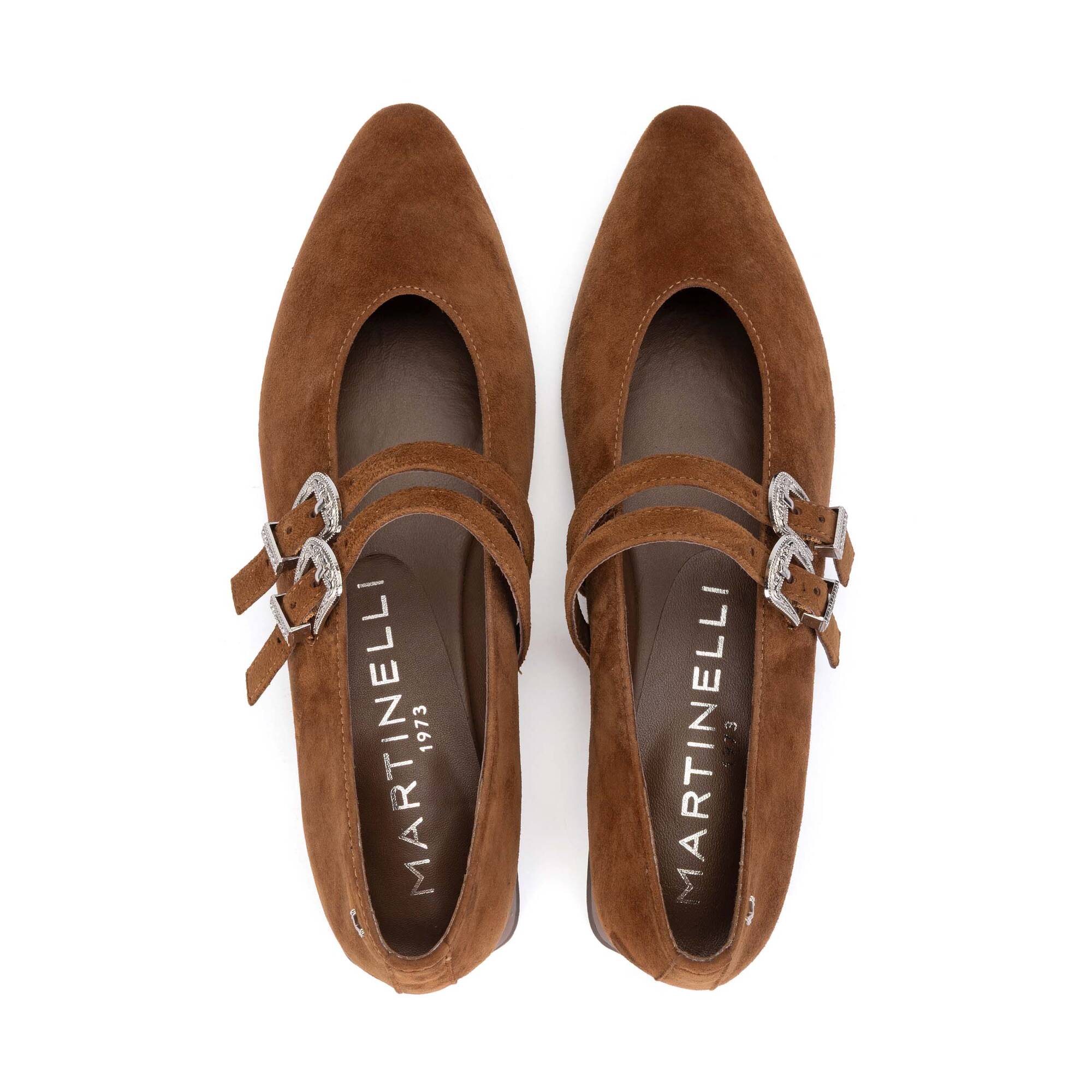 Ballet flats | VESCIA S009-B548AY, TABACO, large image number 100-S009-B548AY_123_Martinelli_VESCIA_TABACO_full.jpg | null