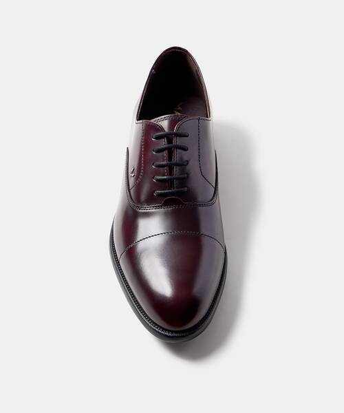 Men lace-up shoes in antique leather , ARLINGTON 1691 , ARLINGTON 1691-2856T , BURDEOS