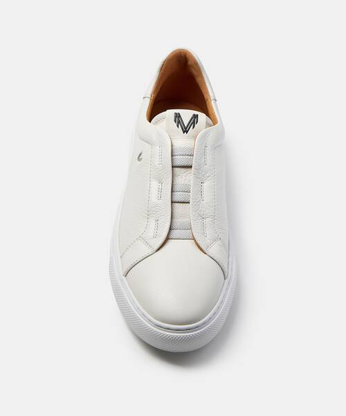 Zapatilla el&aacute;sticos para hombre , HASTINGS 1738 , HASTINGS 1738-2951R , BLANCO