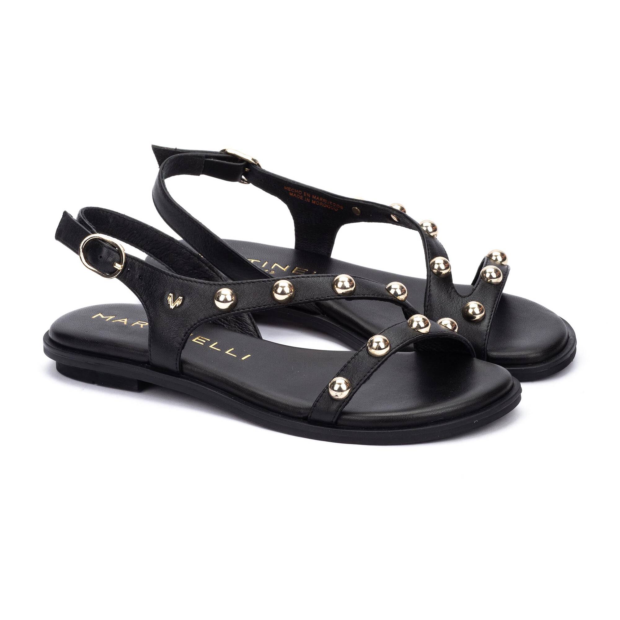 Flat Sandals | MAZZINI 1535-B152Z, BLACK, large image number 20-1535-B152Z_000_Martinelli_MAZZINI_BLACK_full.jpg | null