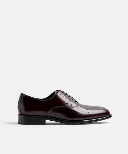 Men lace-up shoes in antique leather , ARLINGTON 1691 , ARLINGTON 1691-2856T , BURDEOS