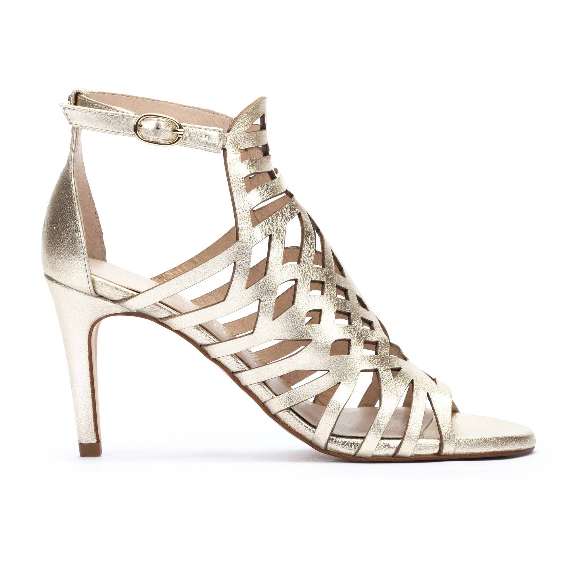 Heeled Sandals | JULIA 1637-A956S, ORO, large image number 10-1637-A956S_755_Martinelli_JULIA_ORO_full.jpg | null