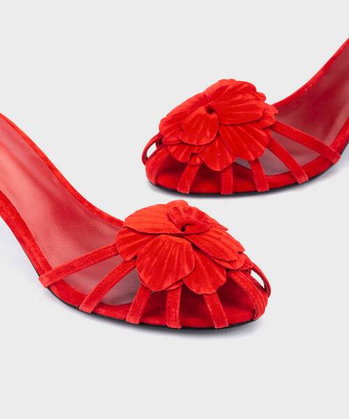 Sandalen met hak | NERI S033-B601AY | ROJO | Martinelli